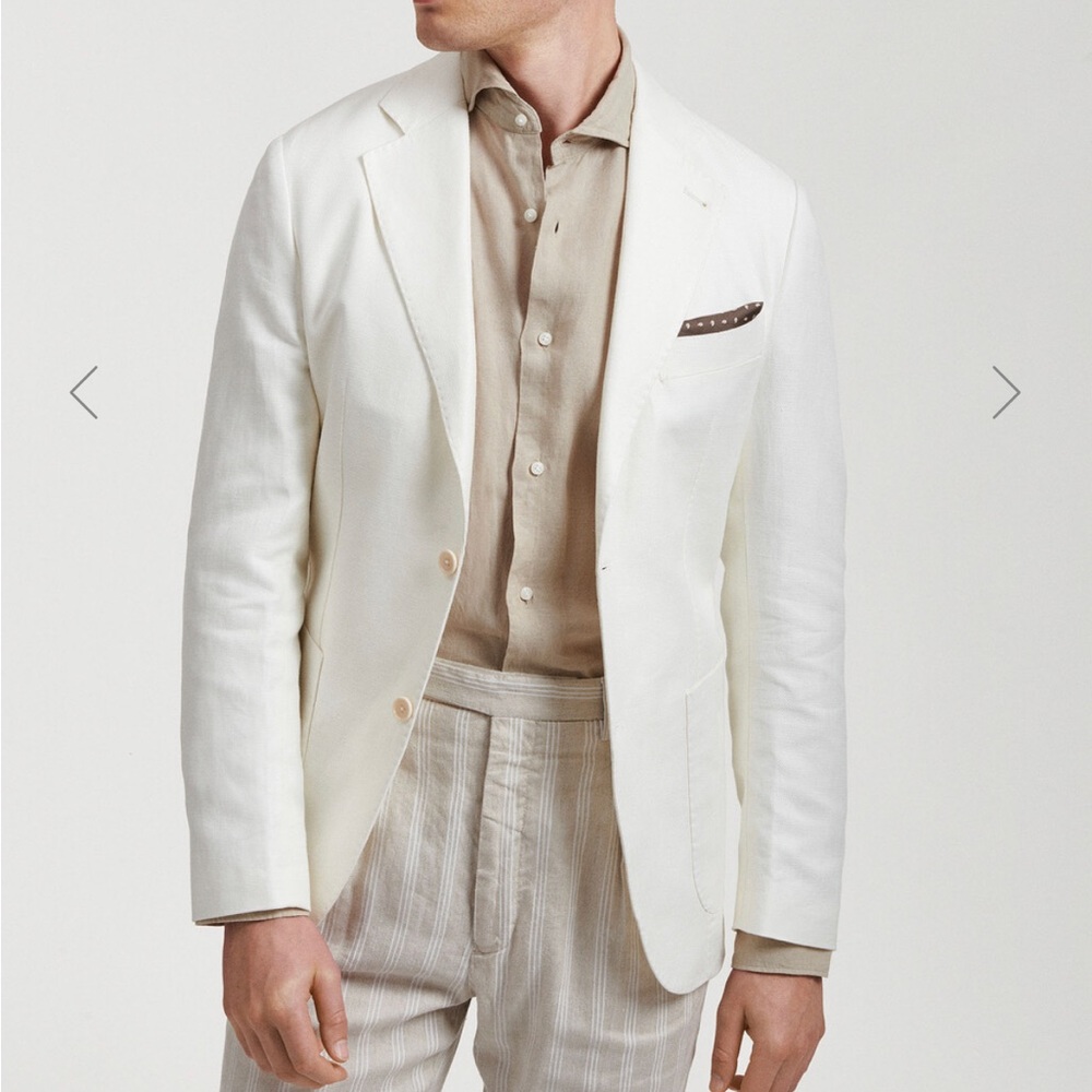 Italian imported blaze linen/cotton size 48
